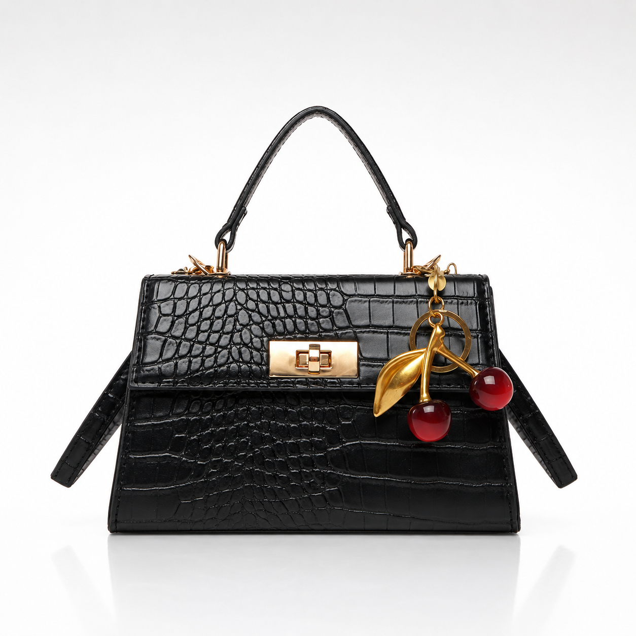 Cerise – Sac à Main Élégant avec Bijou Cerise