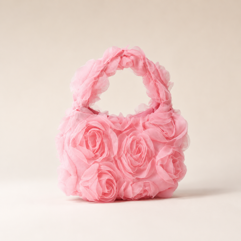 Liorabay – Mini Sac à Main en Roses 3D 🌹